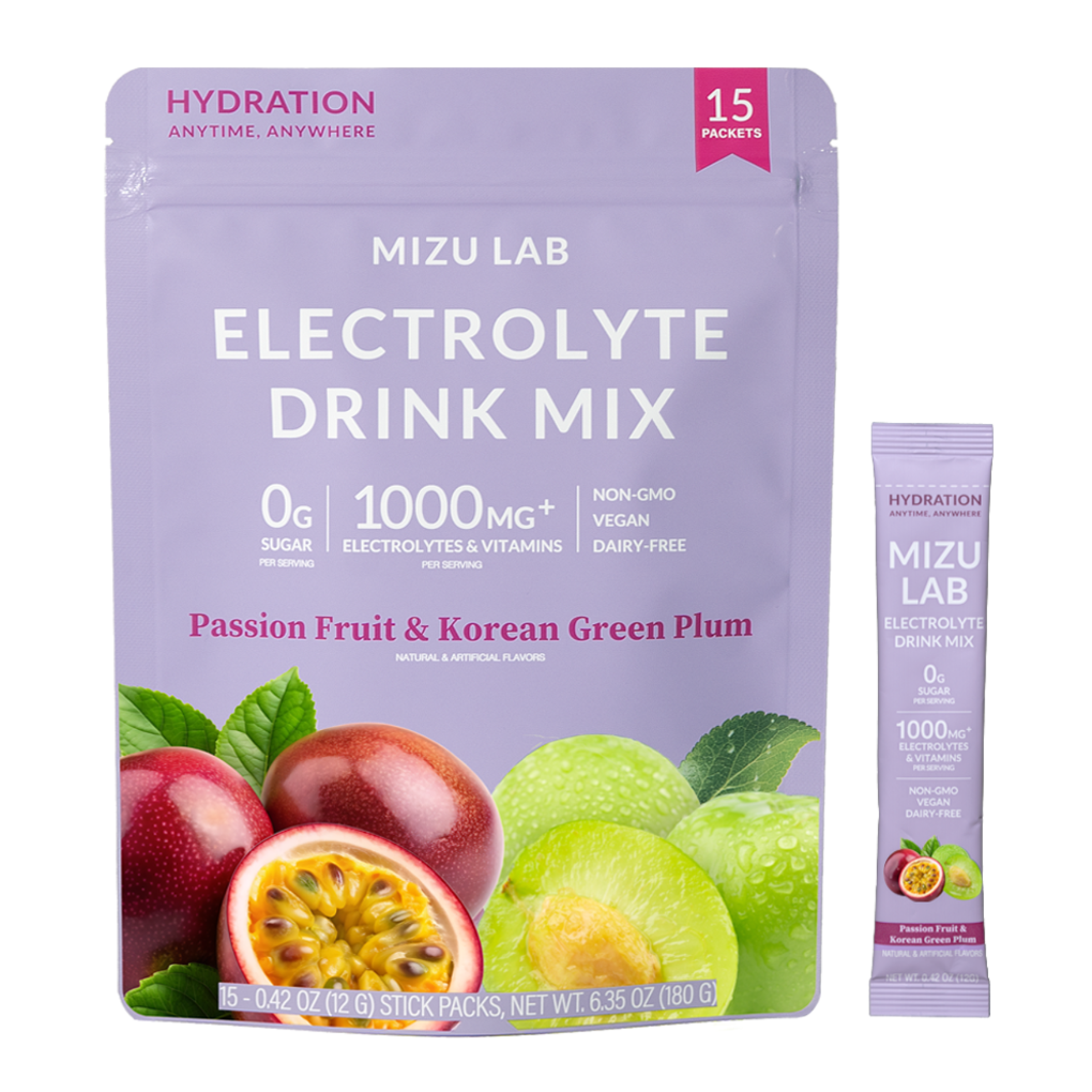 Passion Fruit & Korean Plum Electrolytes - Zero Sugar